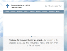 Tablet Screenshot of lakeviewemmanuel.com